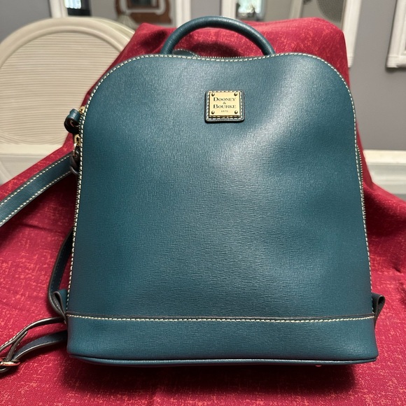 Dooney & Bourke Handbags - Dooney & Bourke Blue Structured Backpack